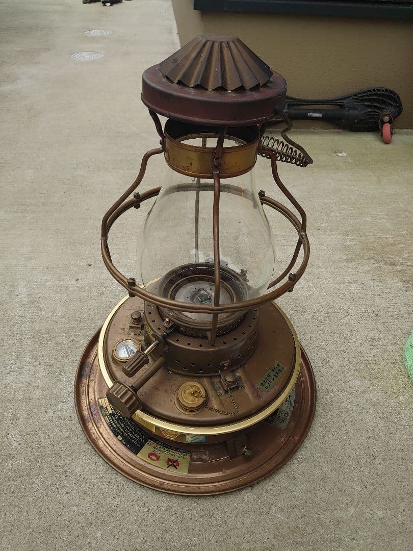 真鍮製　石油ストーブ　日本船燈　フリージア