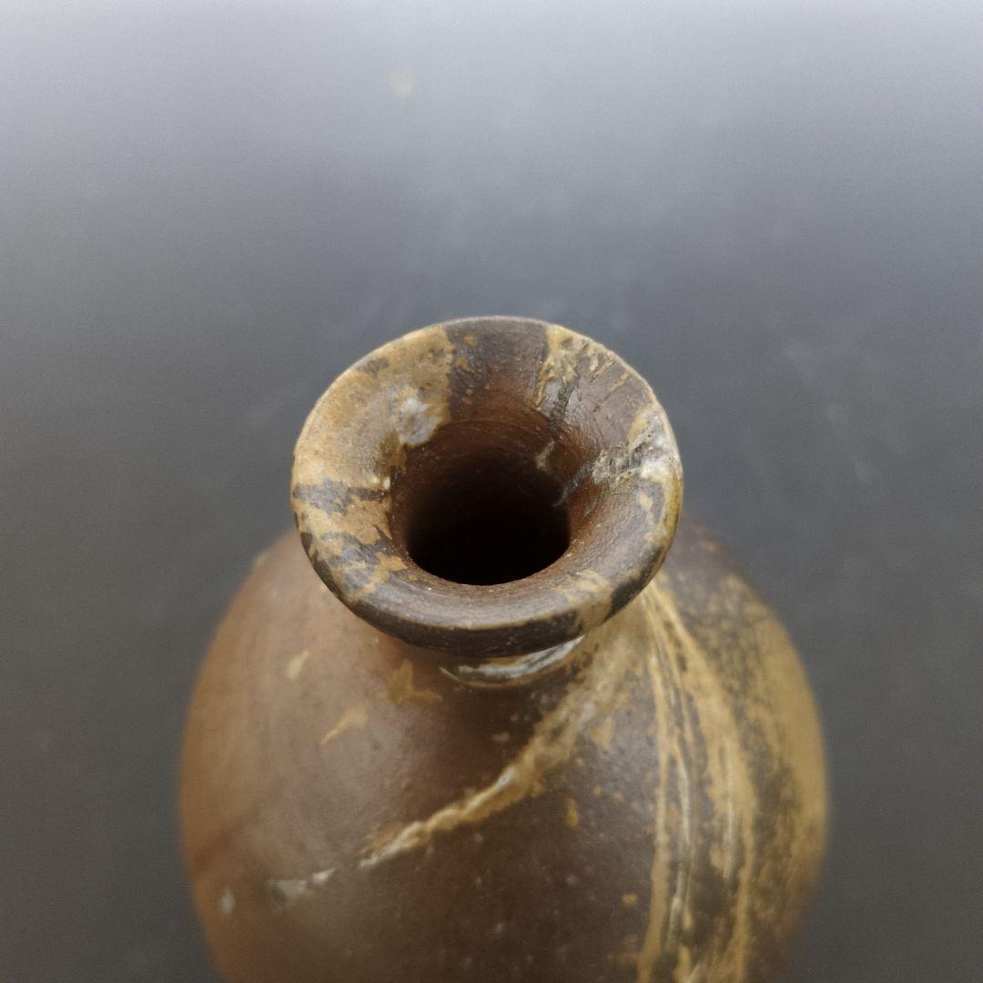 人間国宝 伊勢崎淳 作 備前徳利花入 合箱