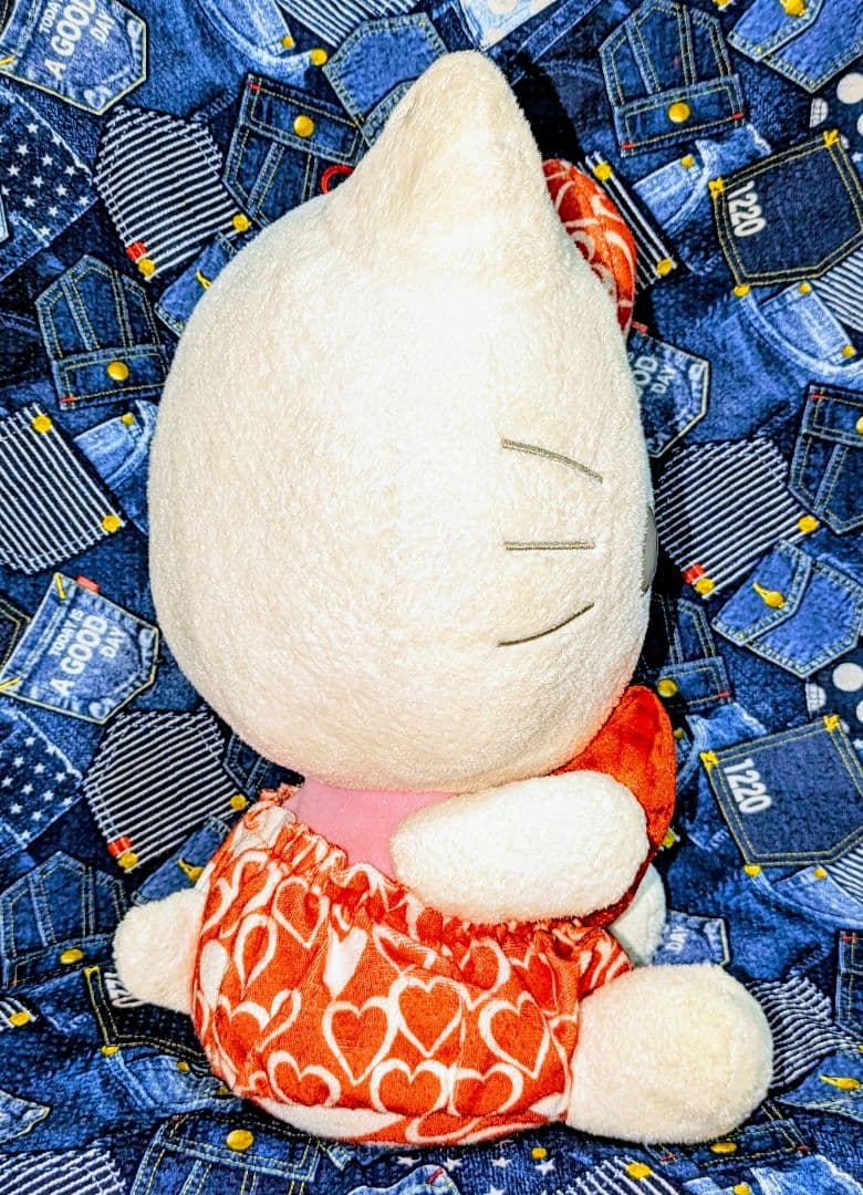 希少♡サンリオ♡キティ♡赤色ハートクッション♡BIGぬいぐるみ＆カラフルバーニー