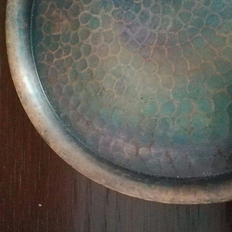 鎚起銅器　玉川堂　お盆　トレー　煎茶道具　和骨董　アンティーク