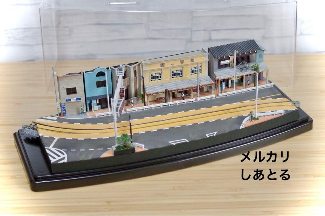 江ノ電 扇屋前S字カーブ 鉄道ジオラマ展示台 Nゲージ 鉄コレ 鉄道模型