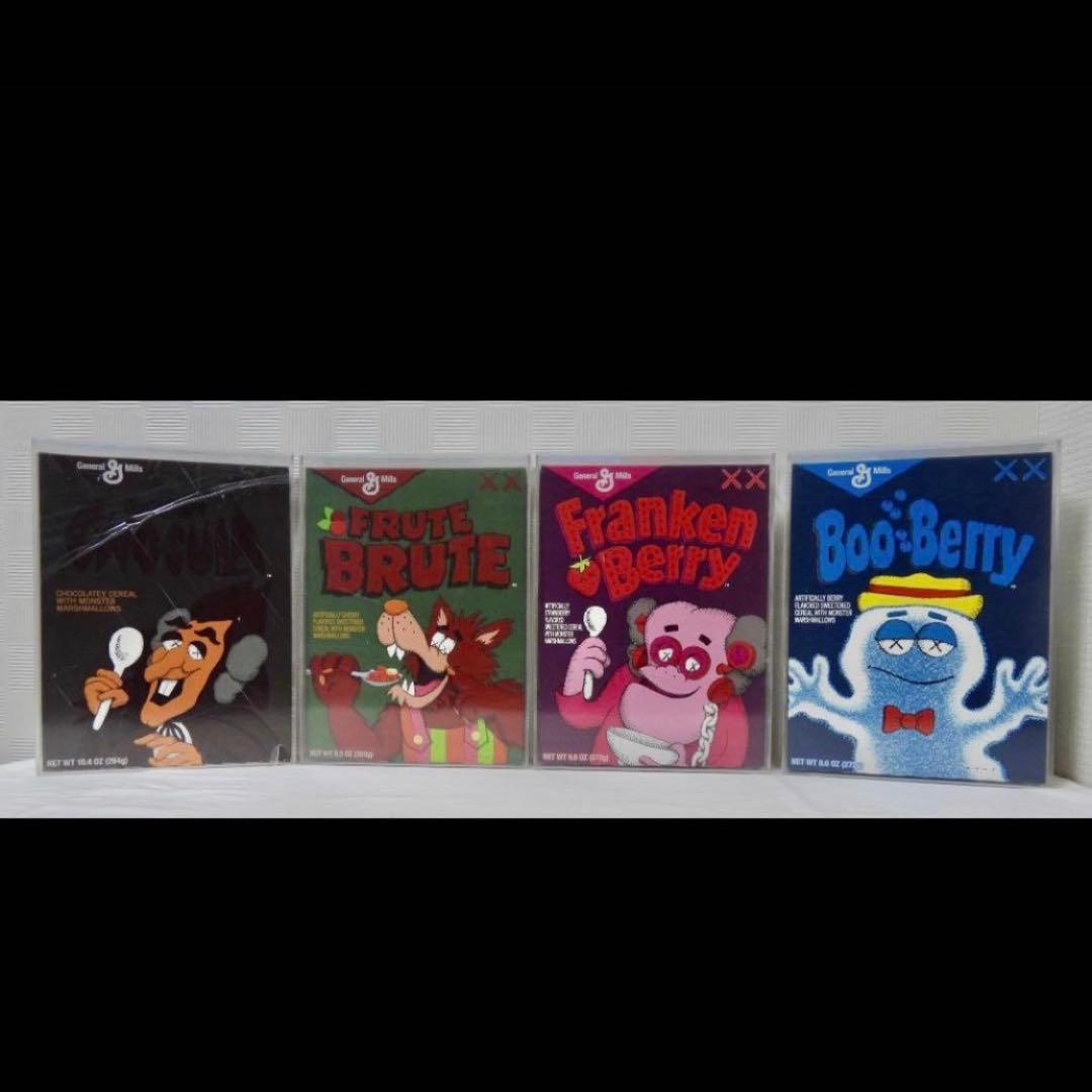 KAWS ゼネラルミルズ モンスターシリアル x カウズ　限定品 ４種セット