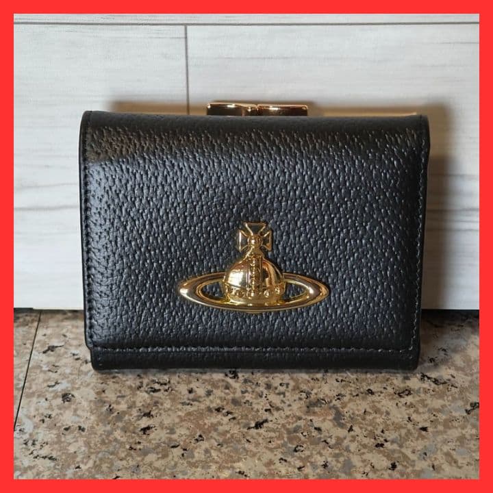 【新品未使用】ヴィヴィアンウエストウッド三つ折り財布　913VW138　ブラック