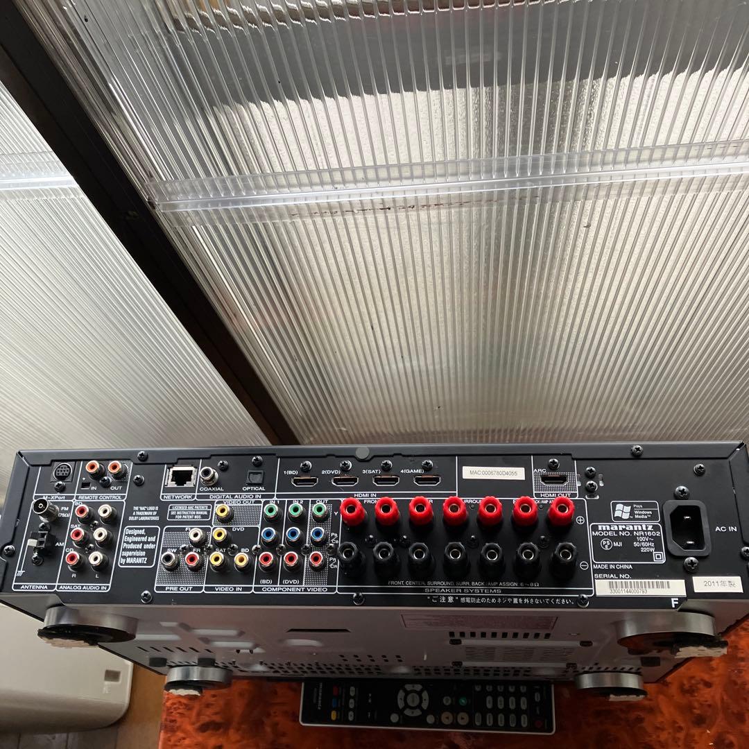marantz AVアンプ NR-1602。リモコン付き