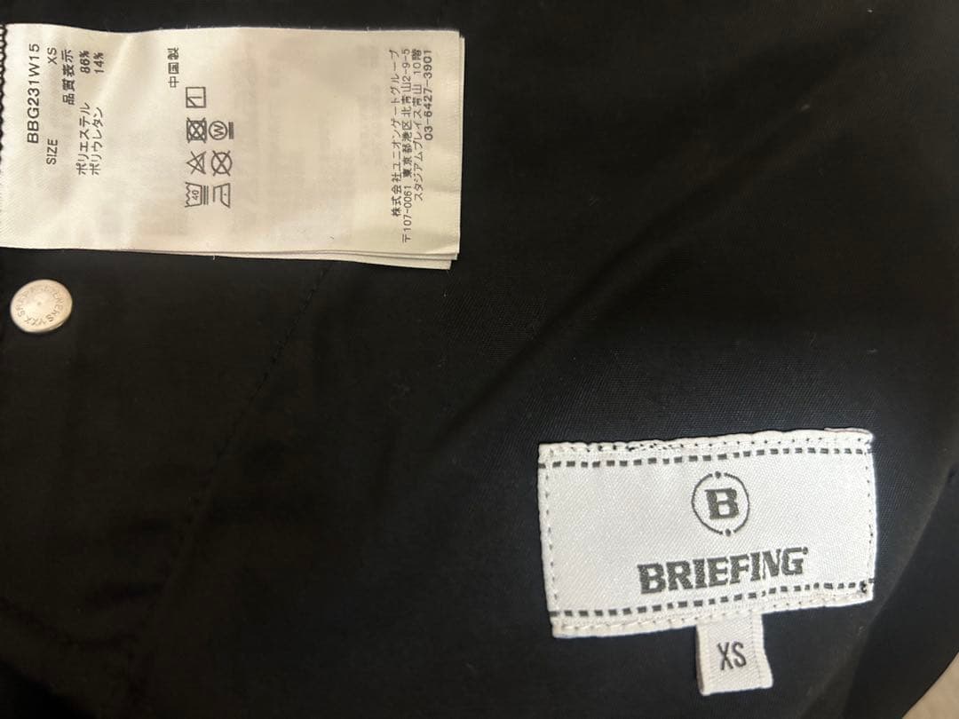 BRIEFING GOLF レディース　3Dロゴ パンツ 黒