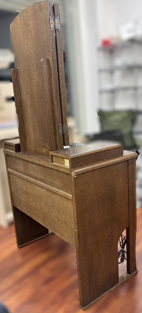 3面鏡 鏡台 ドレッサー レトロ 日本板ガラス コンセントあり ノンブランド