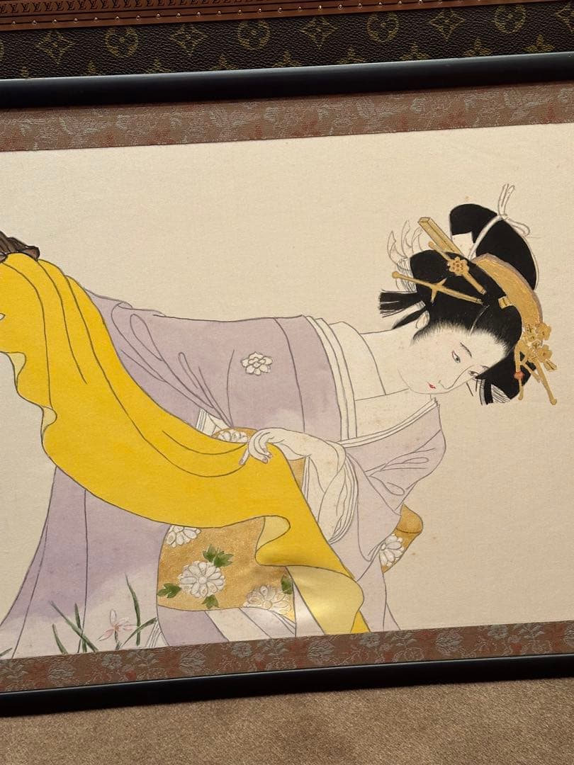 日本画　志村喬直筆