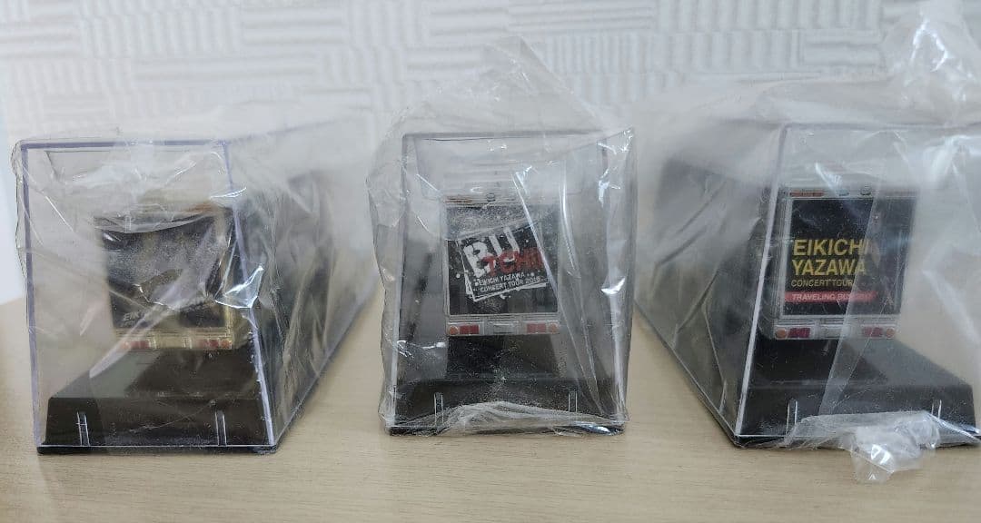 矢沢永吉トランポ3台セット、紙コースター、札、オリジナル永吉マグネット