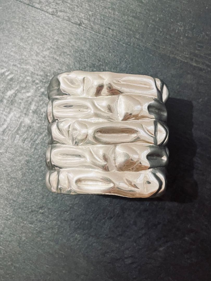 【本日限定価格】ヴィンテージ シルバーバングル　メキシコシルバー　カフバングル