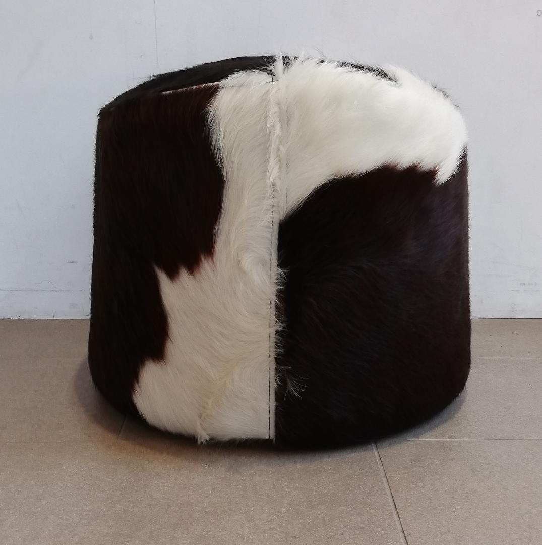 期間限定値下 希少♠IKEA/イケア　牛革　ハラコスツール　廃番品