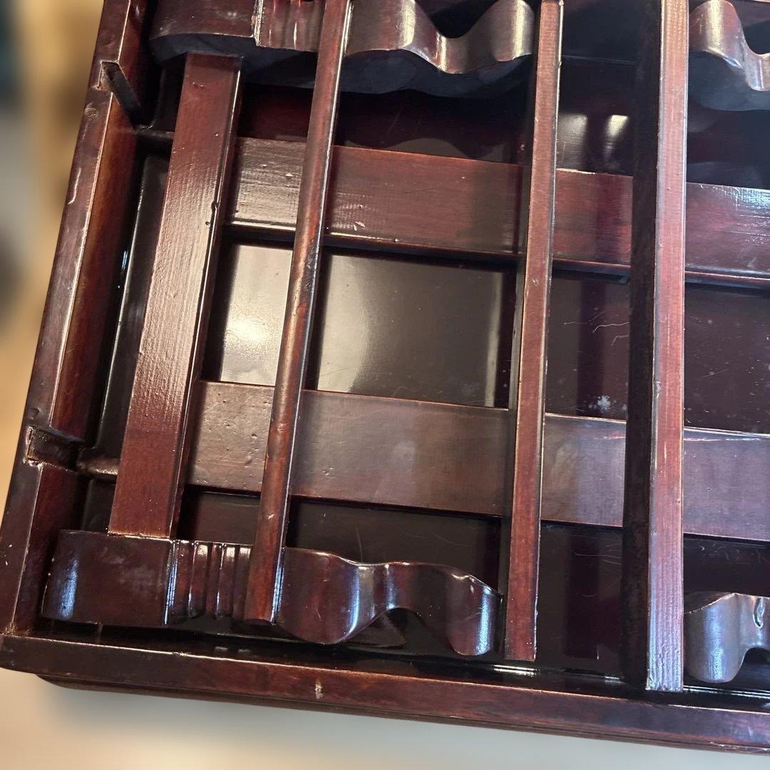 希少　折り畳み式 螺鈿細工 ローテーブル 和家具 伝統工芸　送料込