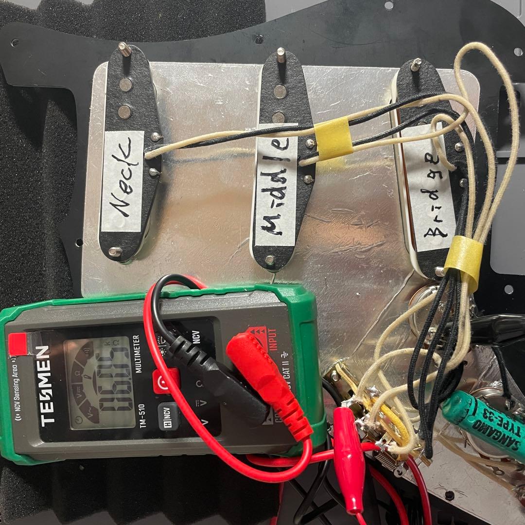 アップグレード ストラト　アルニコ3 ピックアップ　サーキット　アッセンブリー