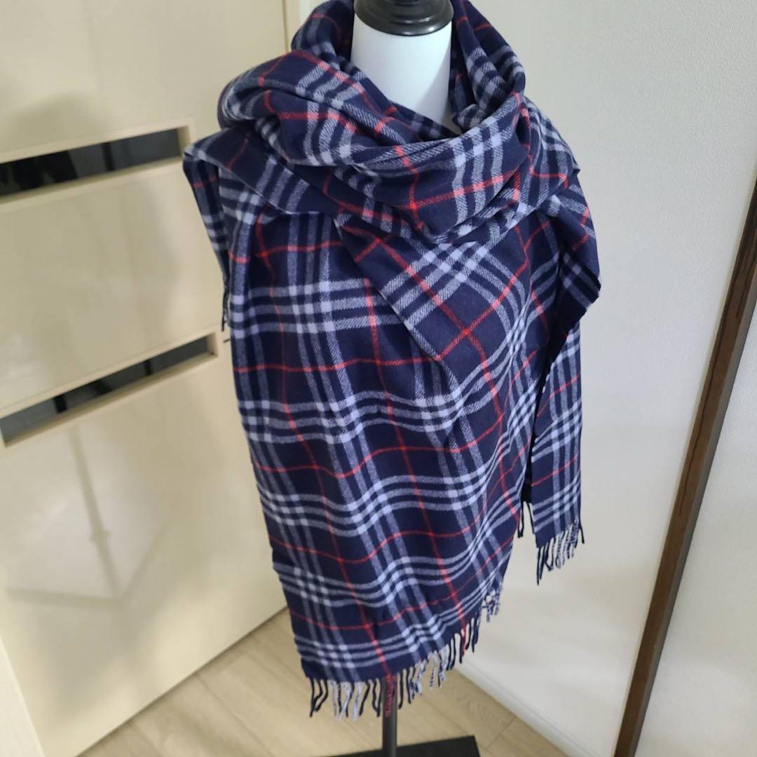【Burberrys】マフラー ストール ノバチェック 大判　カシミヤ5%