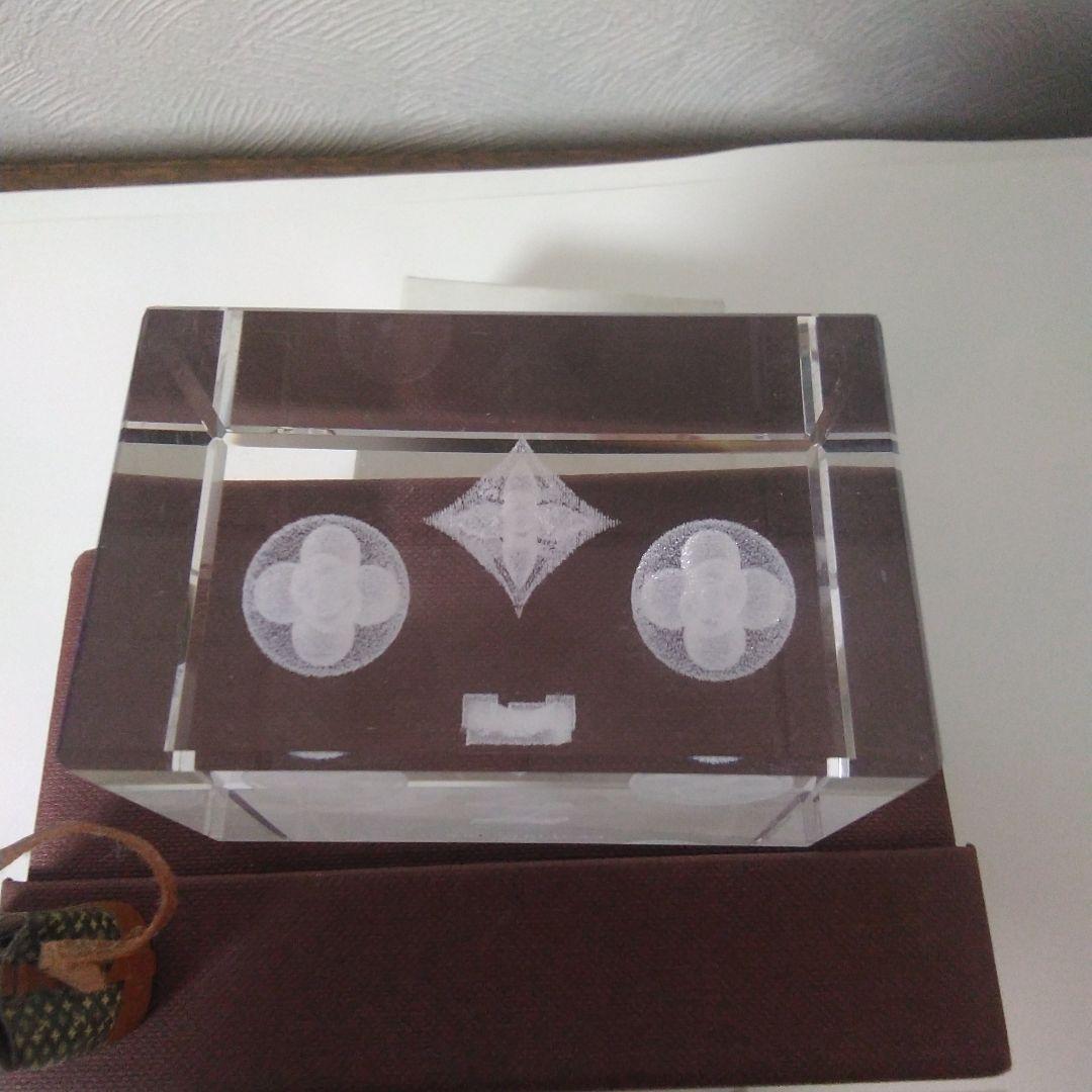 ルイヴィトンの クリスタルガラス ノベルティと ミニチュアのヴィトン バッグ