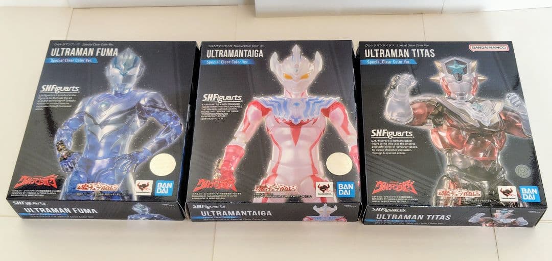 S.H.Figuarts ウルトラマンタイガ　タイタス　フーマ　クリアカラー