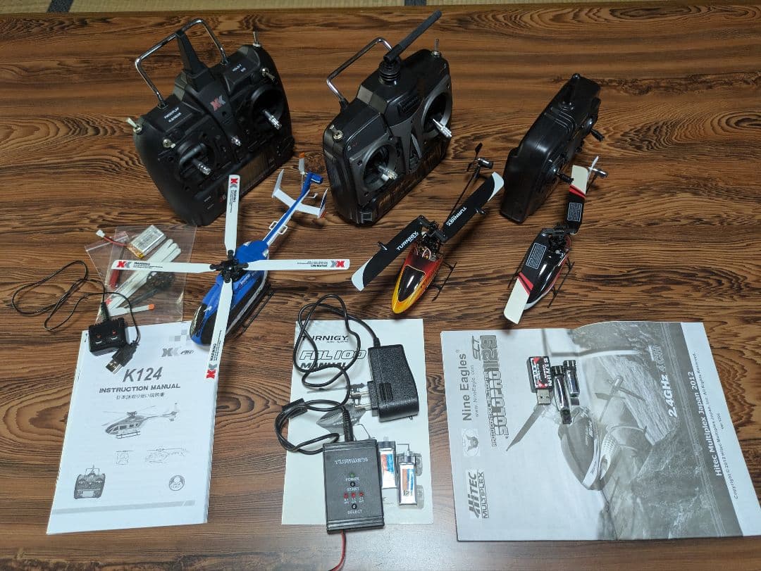 K124 & TURNIGY T100　ナインイーグルス　ラジコンヘリコプター