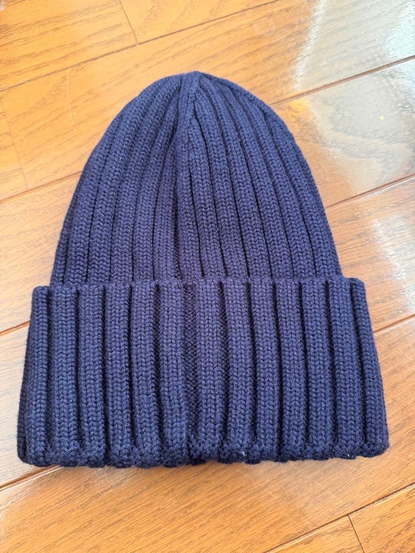 モンクレールニット帽ネイビー