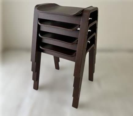 値下げ可！ NORTE 北欧スタイル椅子専門店スタッキングスツール【4脚セット】