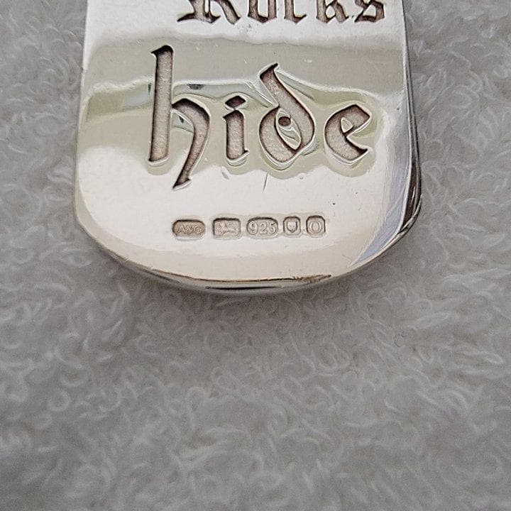 Hide + A&G 長方形 ハート ペンダントトップ シルバー925