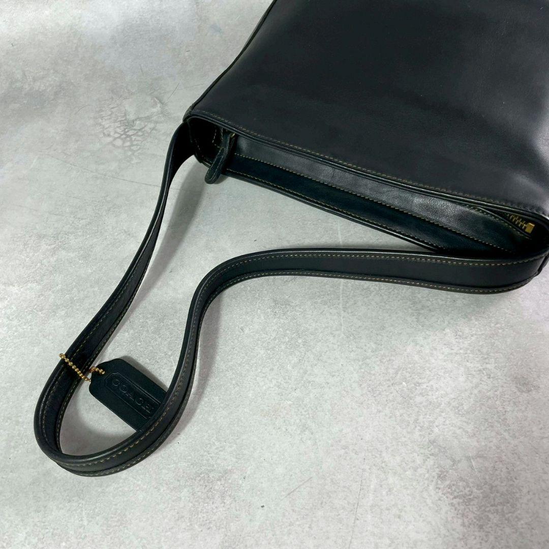 バッグ vintage coach shoulder bag leather black