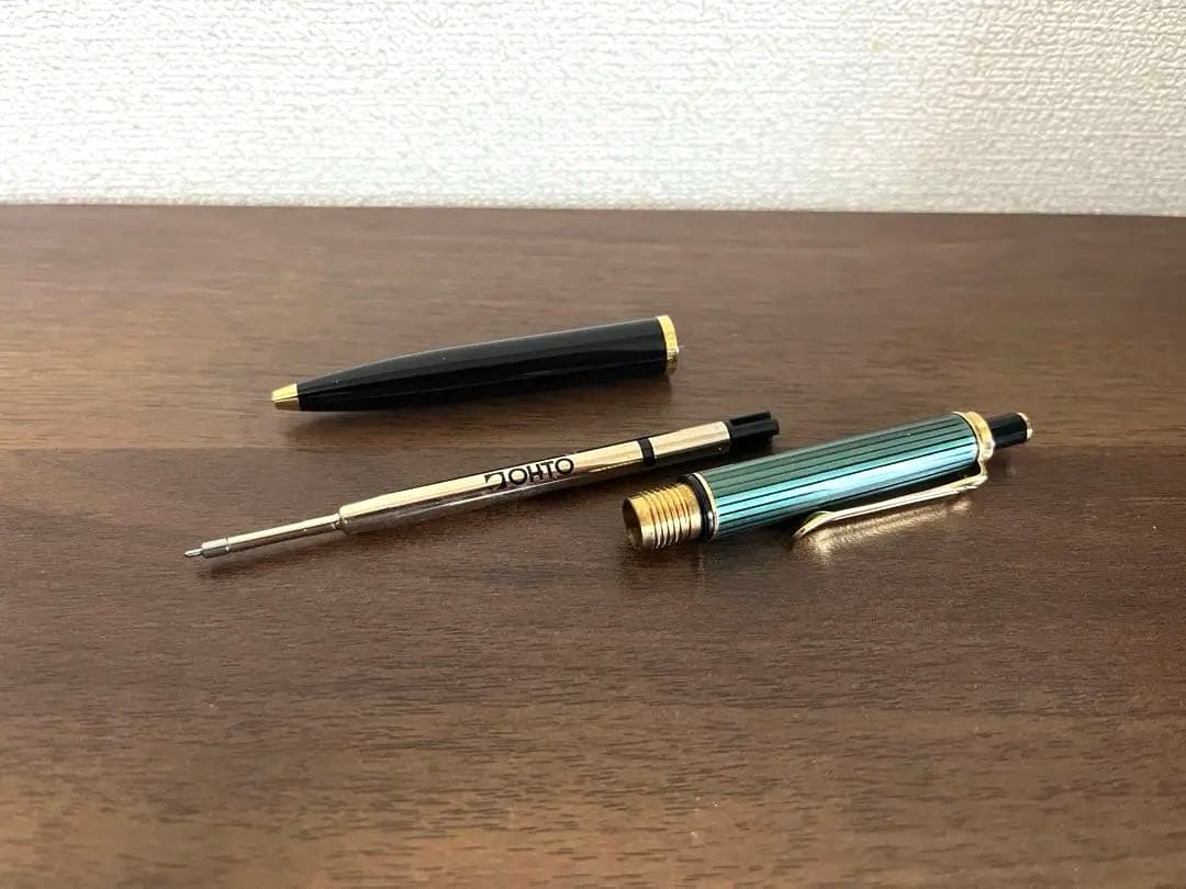 ペリカン　ボールペン　スーべレーンK400 グリーンストライプ