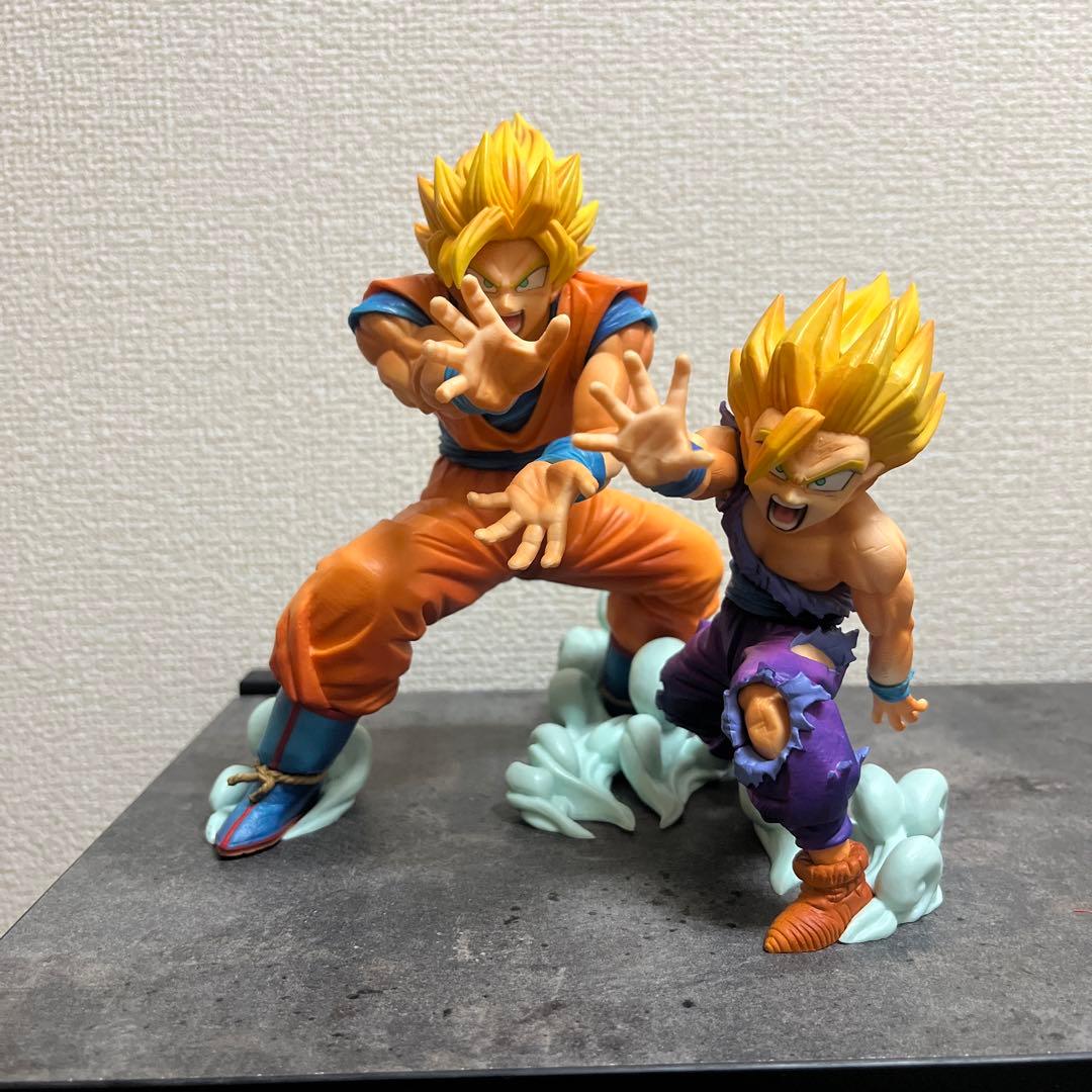 一番くじ ドラゴンボール Ａ賞 親子カメハメ波 悟空&悟飯フィギュア　開封品