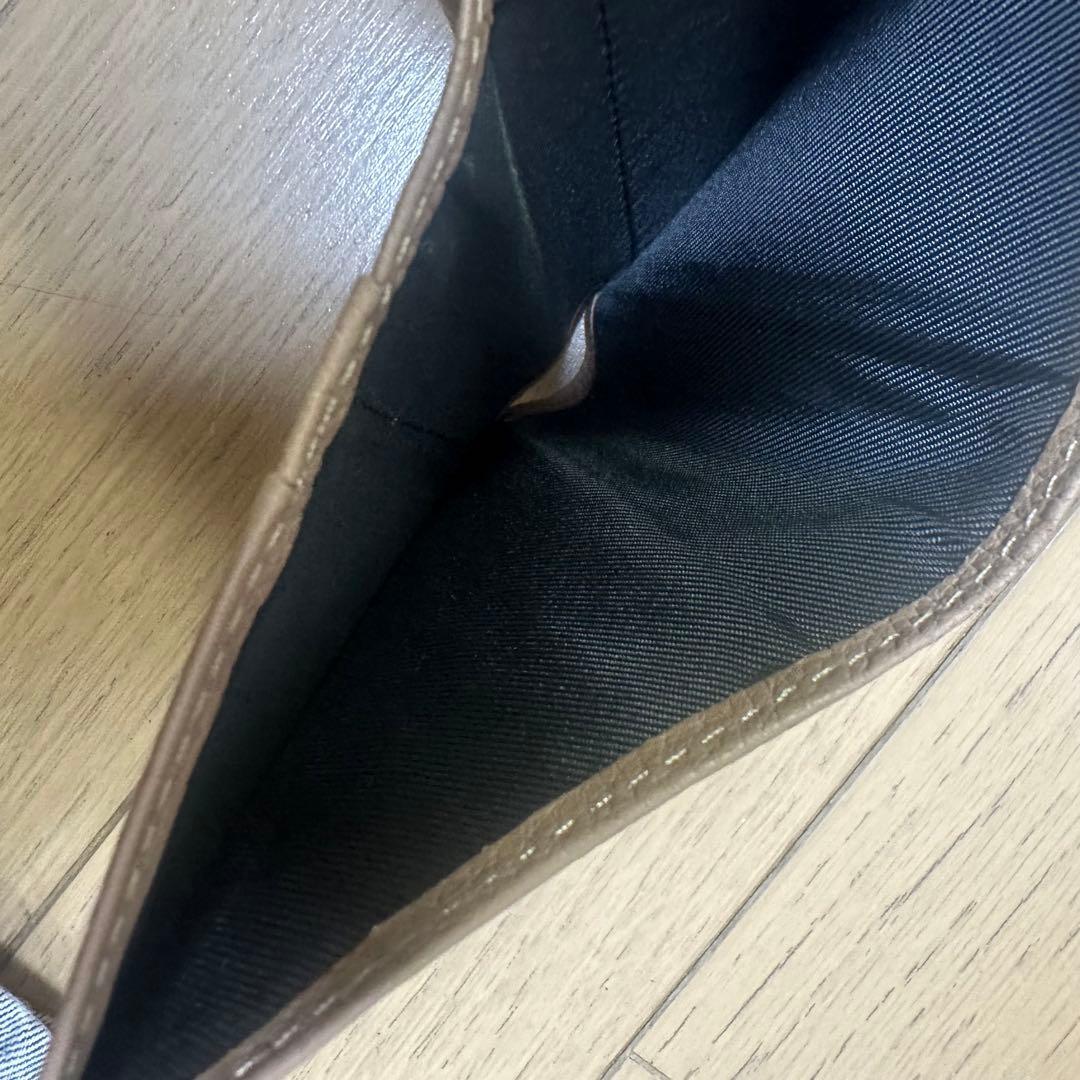 ⭐️即日発送⭐️皇居　菊の御紋入り　二つ折り財布 モカブラウン