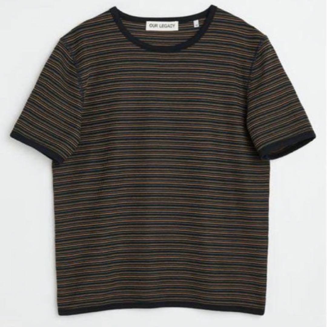 23SS OUR LEGACY ボーダーTシャツ size:48