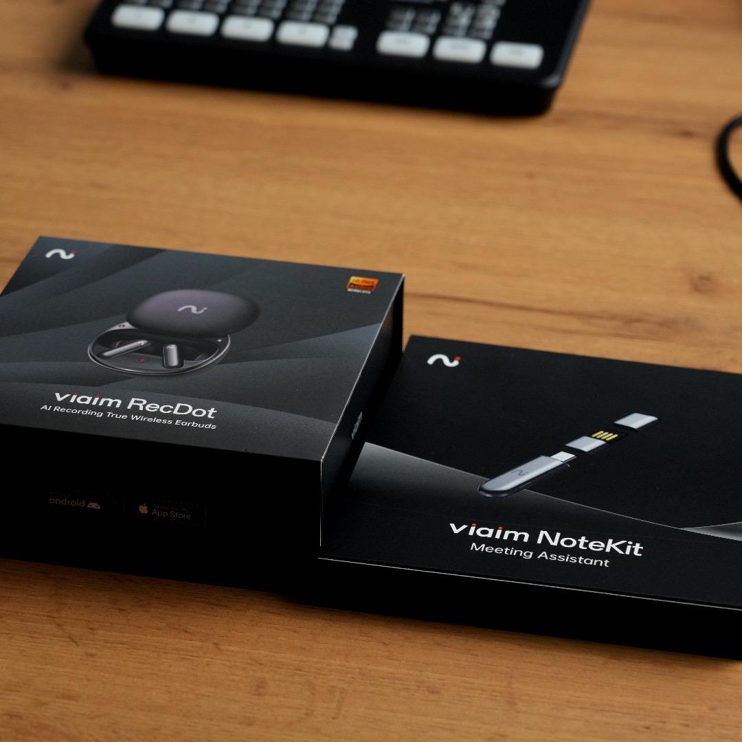 【ほぼ未使用】viaim RecDot & NoteKit AIボイスレコーダー