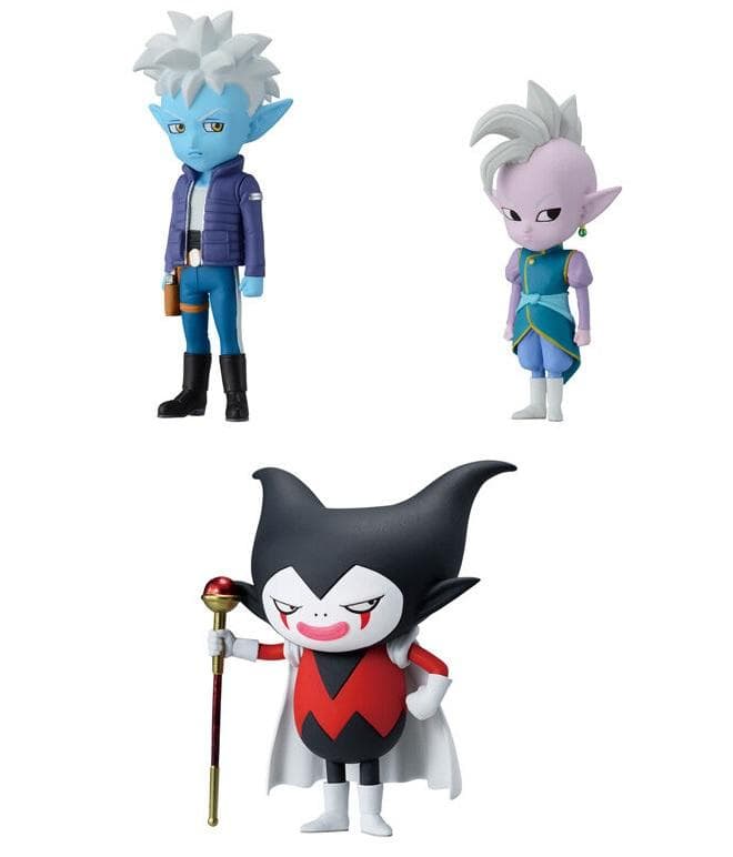 3種セット 界王神ミニ グロリオ キングゴマー ワールドコレクタブルフィギュア