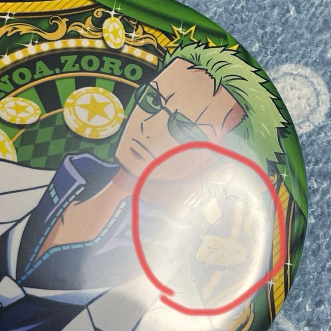 【傷あり】ONE PIECE FILM GOLD お台場 ドでか缶バッジ ゾロ