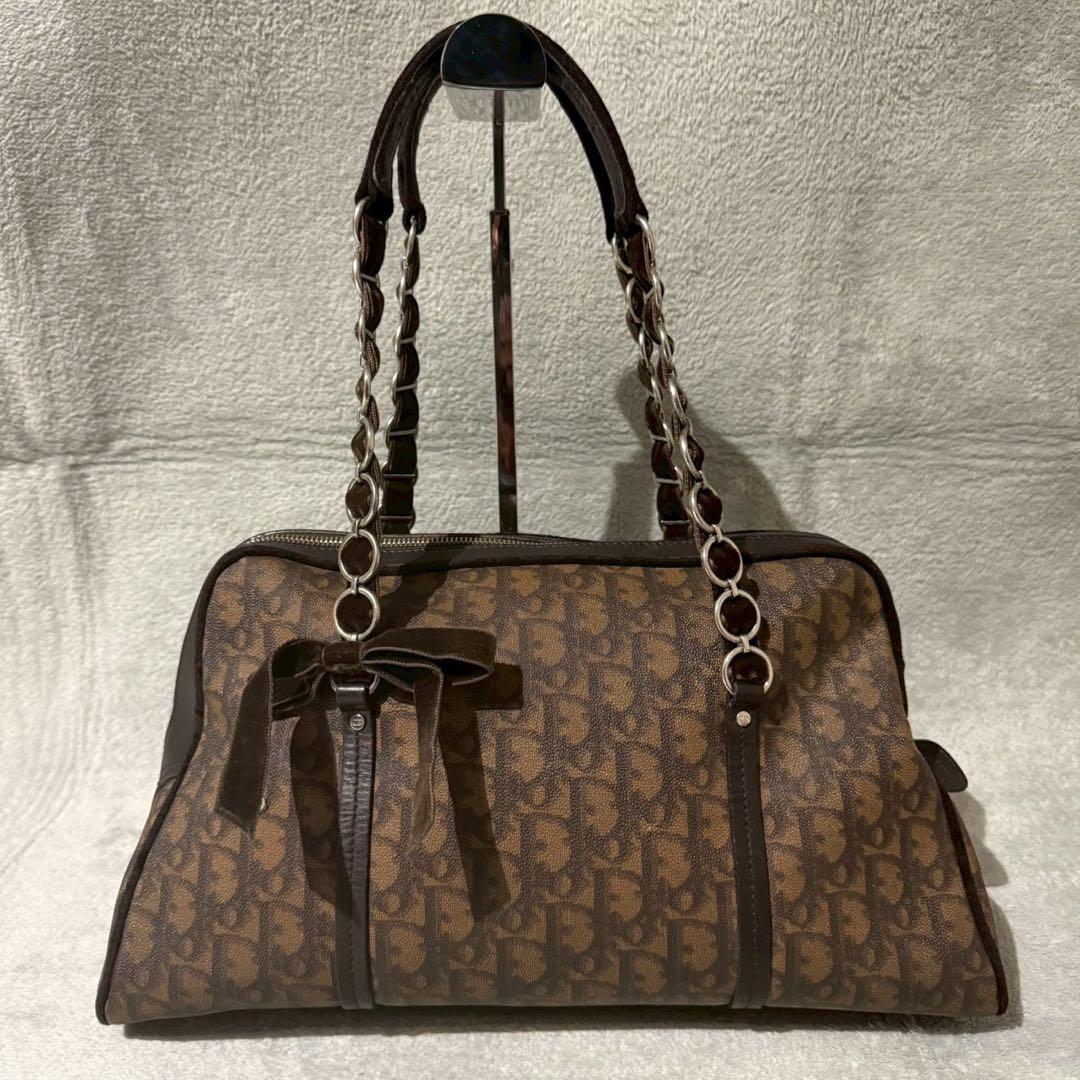 バッグ Dior Romantic Trotter Bow Chain Bag Y2K
