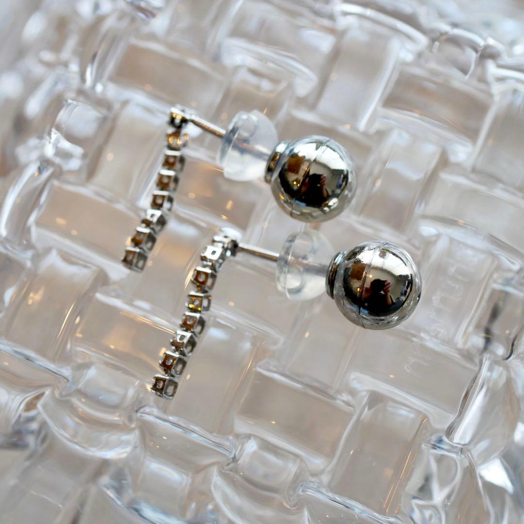 ポピー様【新品】ダイヤモンド ライン ピアス ネックレス 計2点