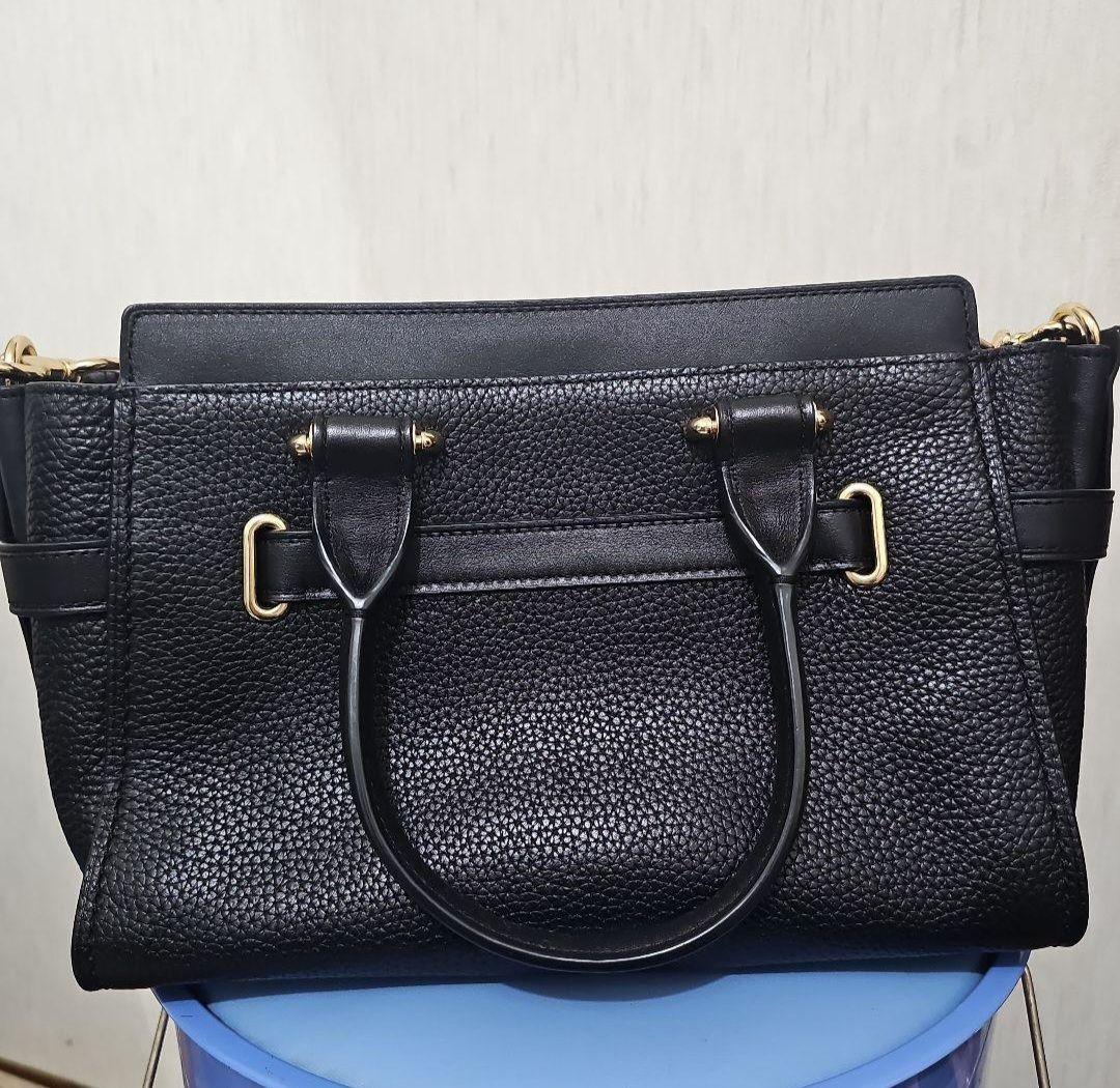 COACH　ショルダーバッグ　2way　レディース　ブラック 黒 レザー