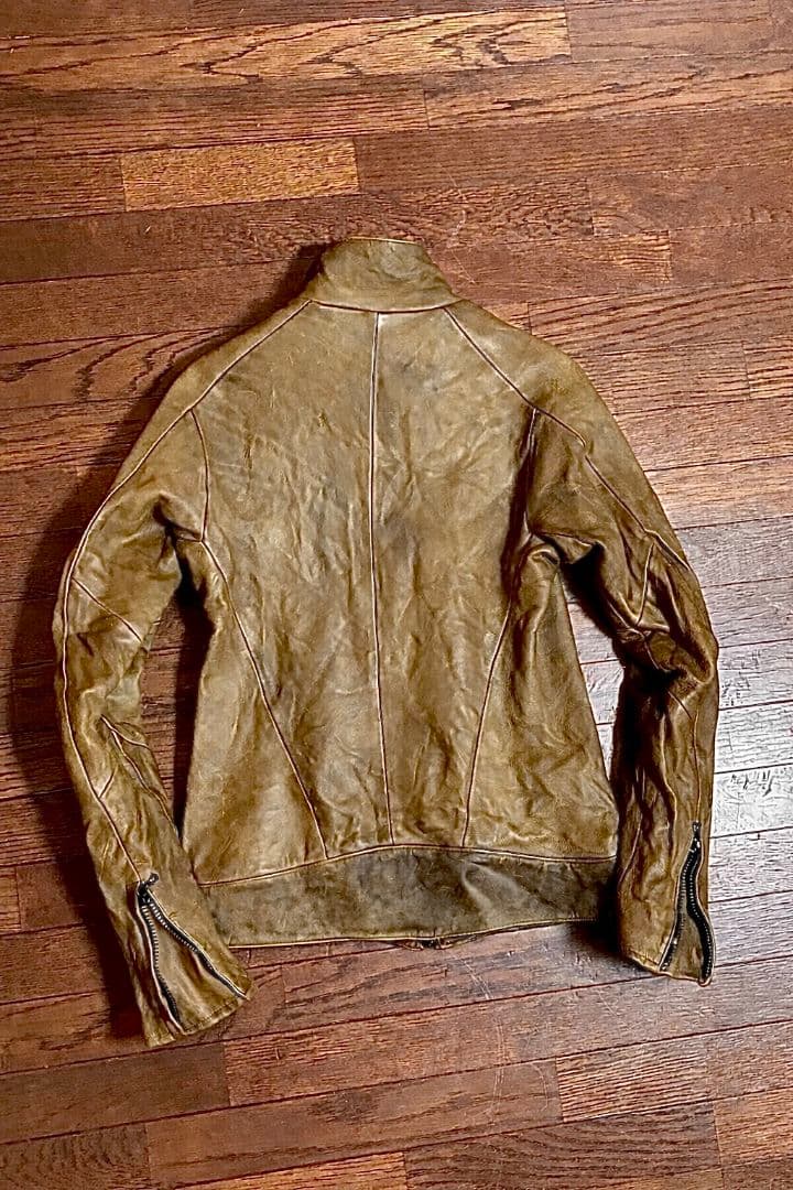 CIVILIZED レザージャケット カーキ リアルレザー 本革 1 S 超美品