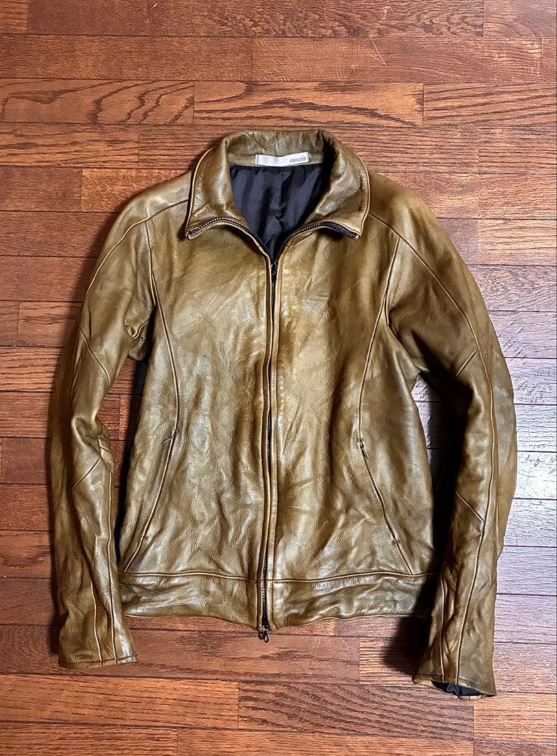 CIVILIZED レザージャケット カーキ リアルレザー 本革 1 S 超美品