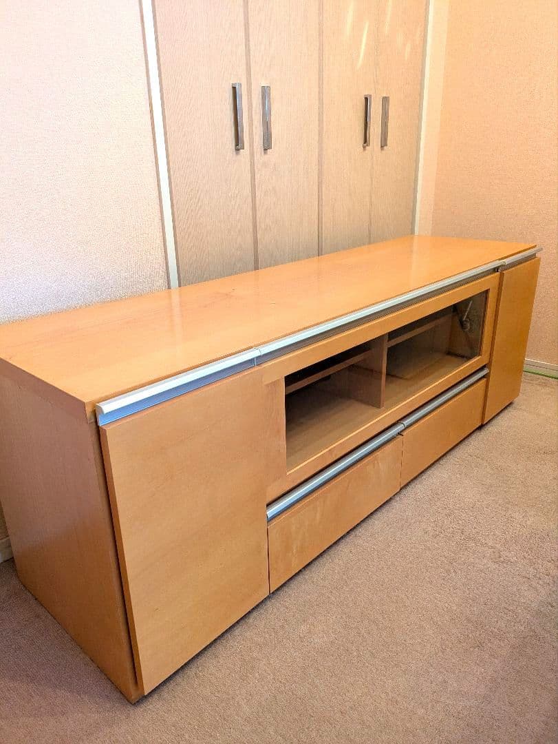 【送料込】160　テレビボード 　ローボード　テレビ台 　北欧　ナチュラル　収納