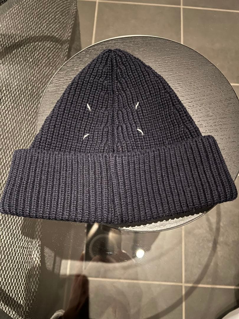 Maison Margiela メゾンマルジェラ 4ステッチ リブニットキャップ