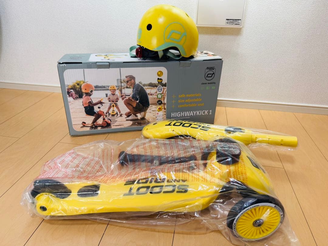 【美品】スクーター＋ヘルメット セット（箱あり）