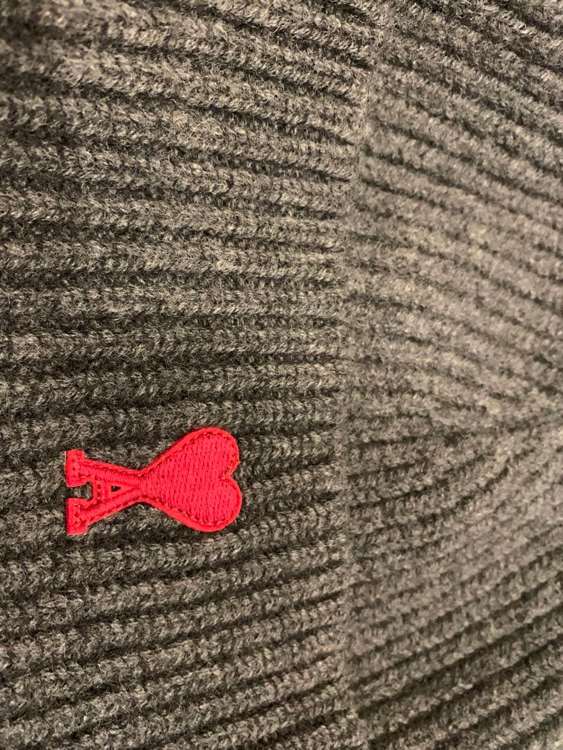 ami AMIPARIS グレー ニット帽 2点セット　ユニセックス