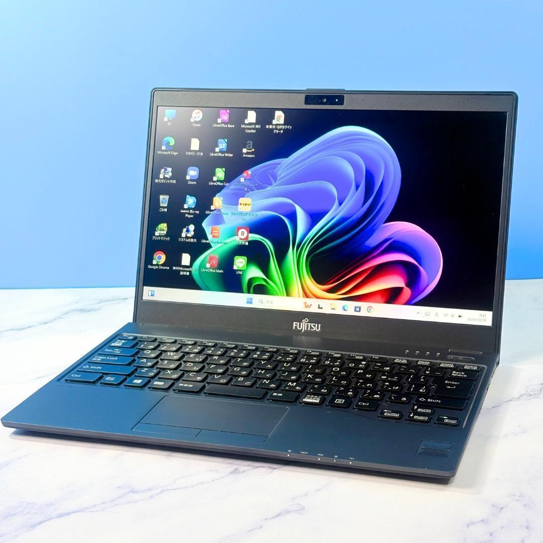 超薄型軽量！メモリ8GB・SSDで快速・指紋認証・Win11◆ノートパソコン