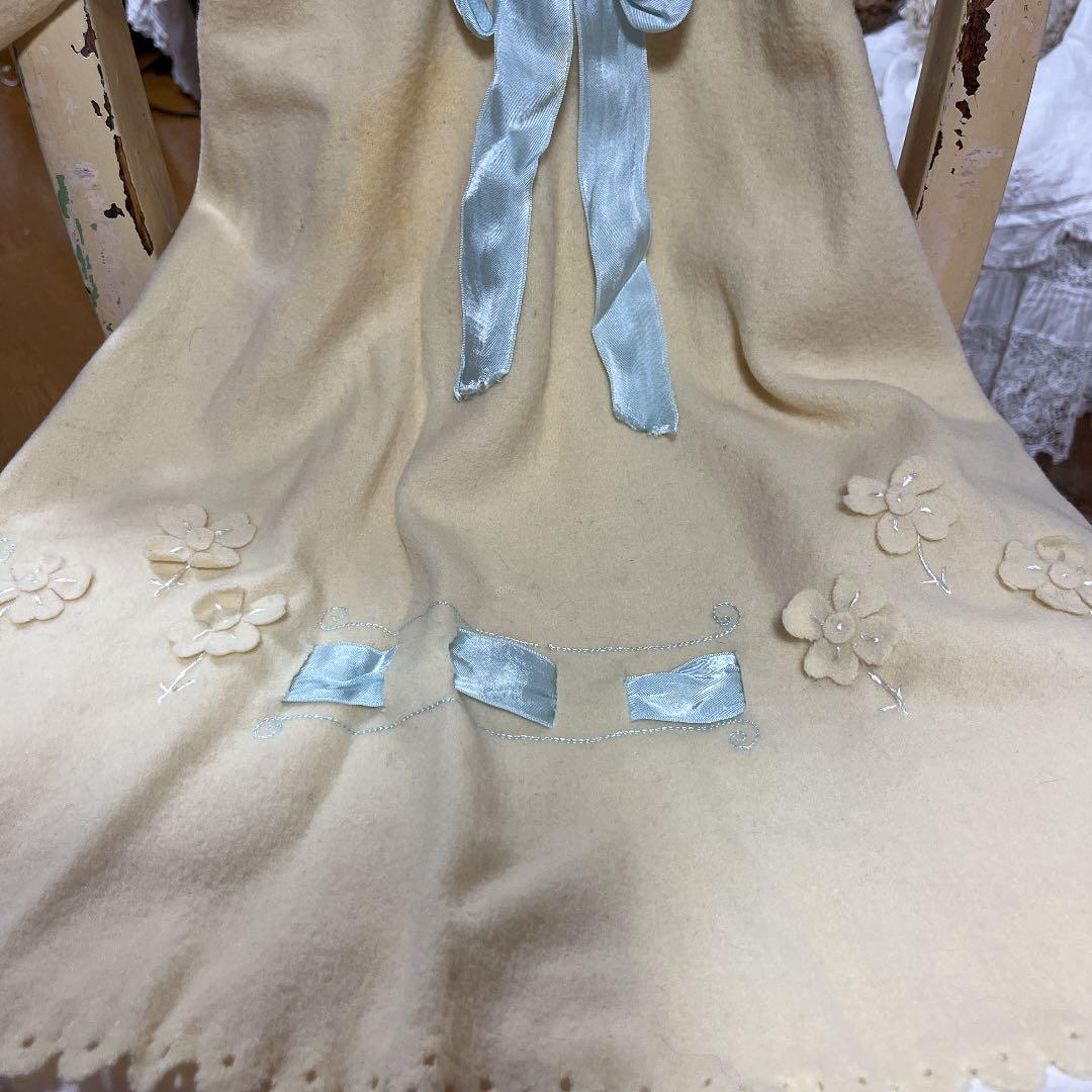 アンティーク　ベビーケープドレス　素材　リメイク