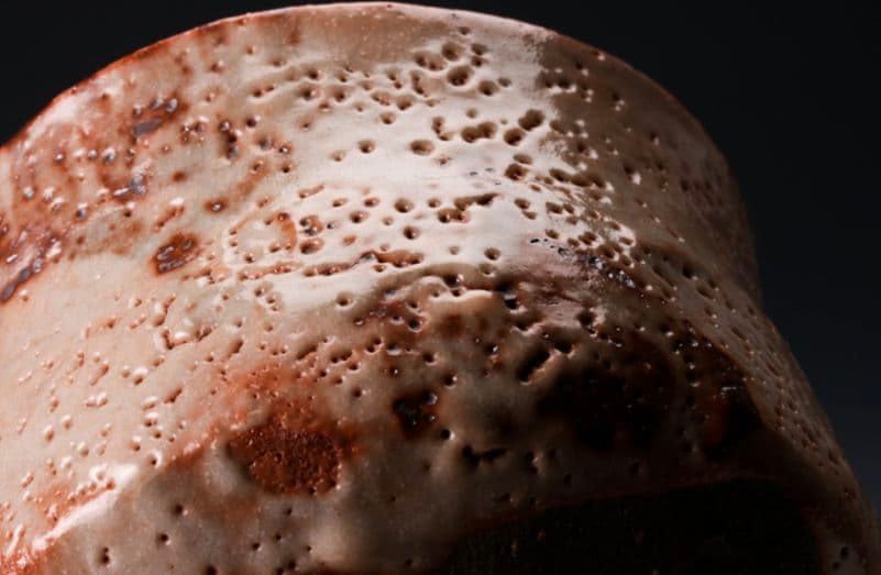 【最上位作　桃山陶】三浦繁久 志野茶碗 共箱 栞 茶道具　荒川豊蔵　加藤唐九郎