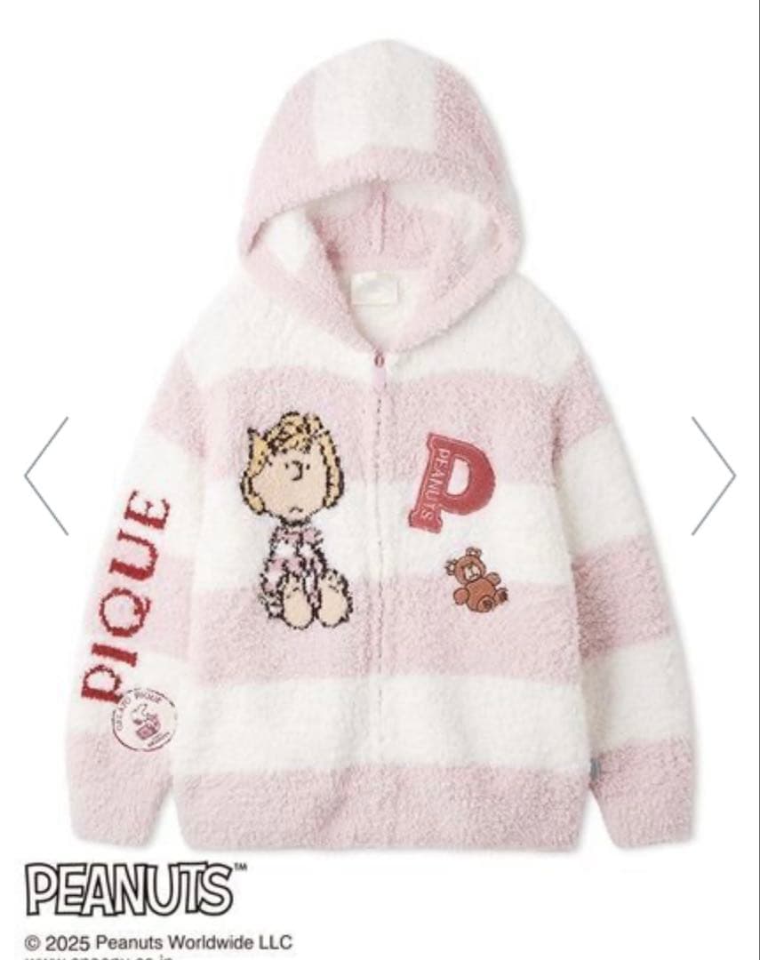 ジェラートピケ オリジナルアート ジャガードパーカー　S-M