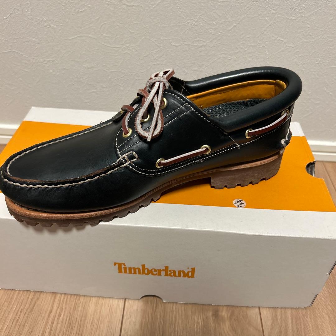 Timberland 黒 モカシンデッキシューズ