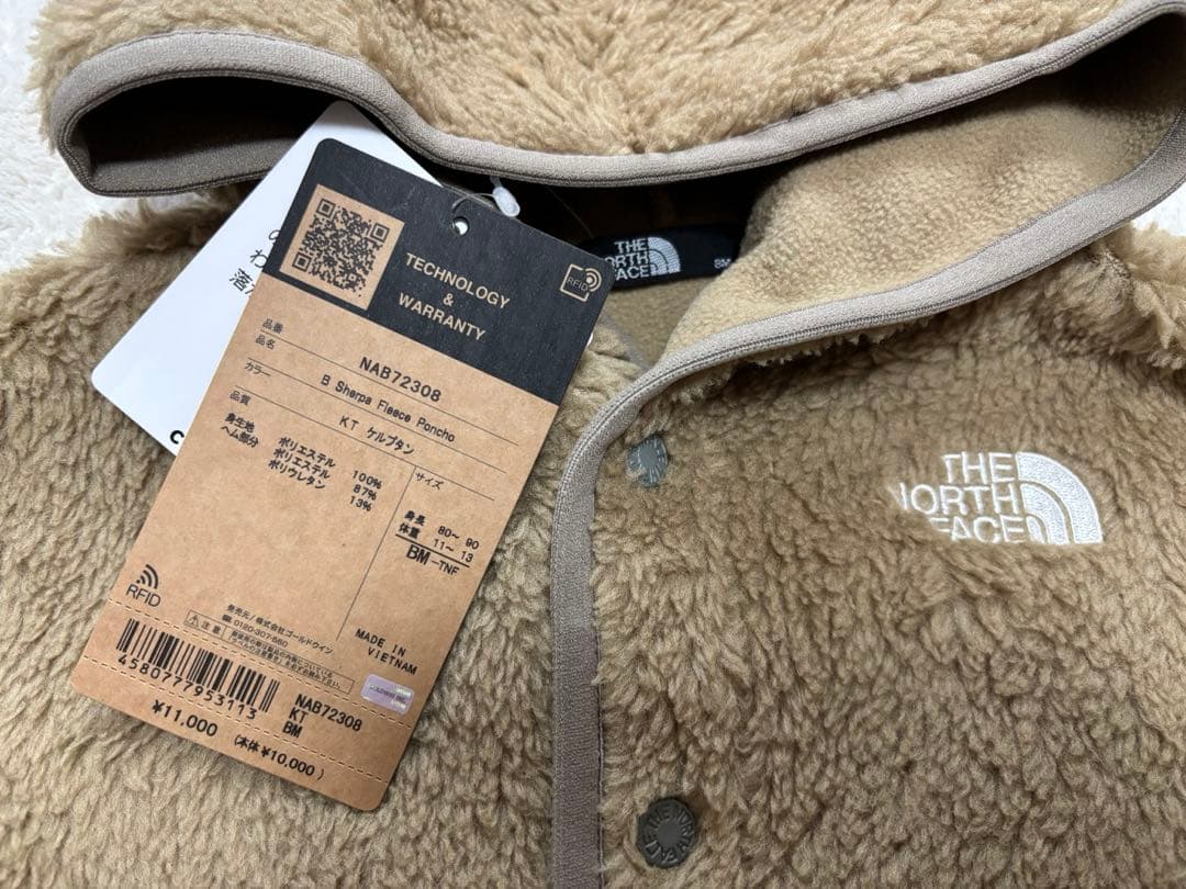 【新品】THE NORTH FACE フリースポンチョ ノースフェイス