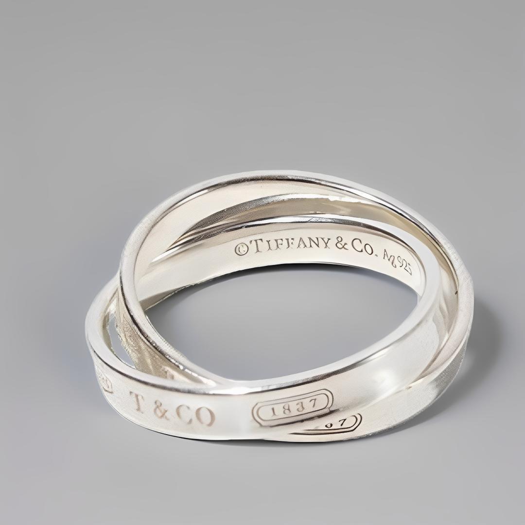 TIFFANY ティファニー 1837 インターロッキングサークルリング 19号