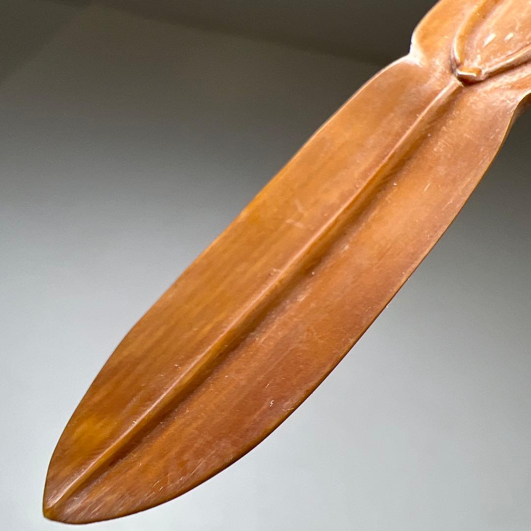 極上彫　極上茶杓　7g 東Y8-0113☆2Fトトチ