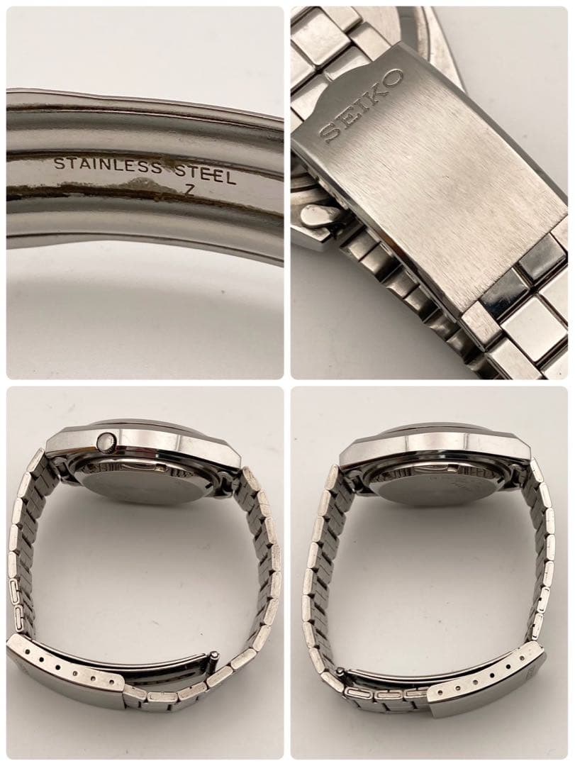 【稼働】SEIKO5 自動巻き 腕時計 デイデイト メンズ シルバー セイコー