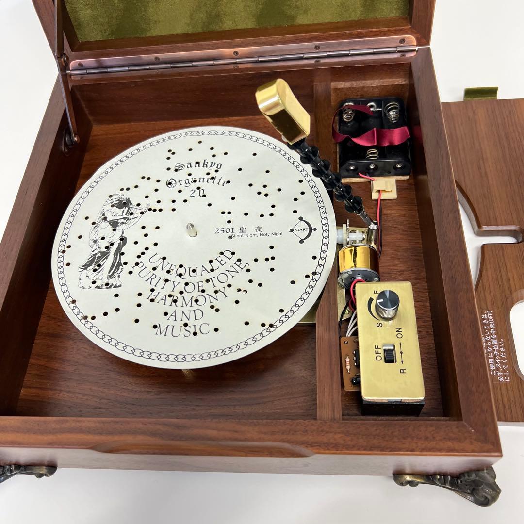 動作確認済〈Sankyo〉Organette オルガニート◎ディスク式オルゴール
